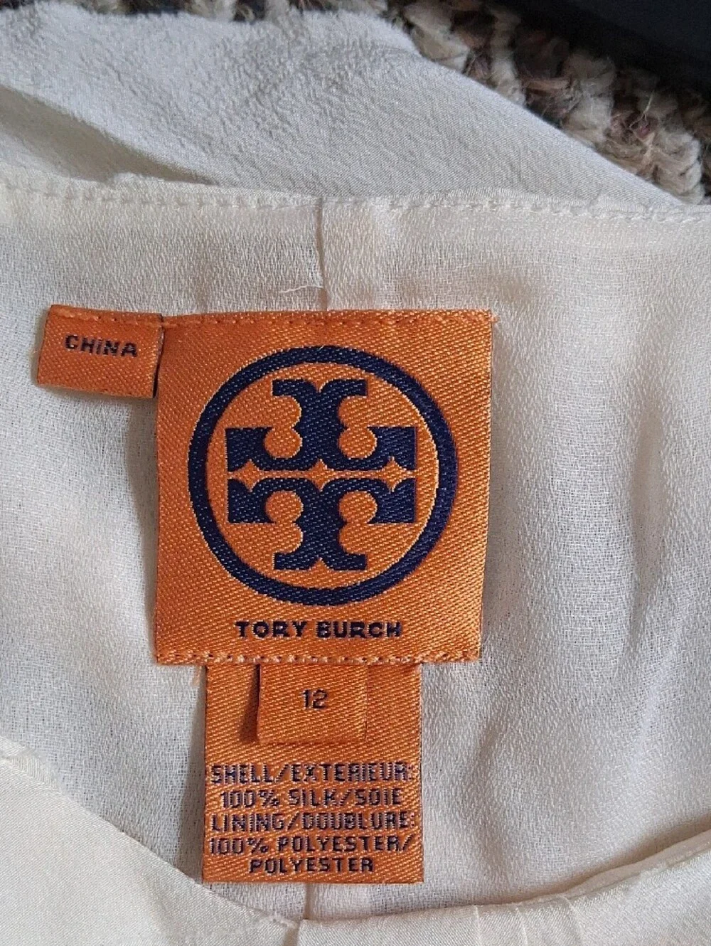 Tory Burch Ivory Layered Ruffle Sleeveless Camisole
